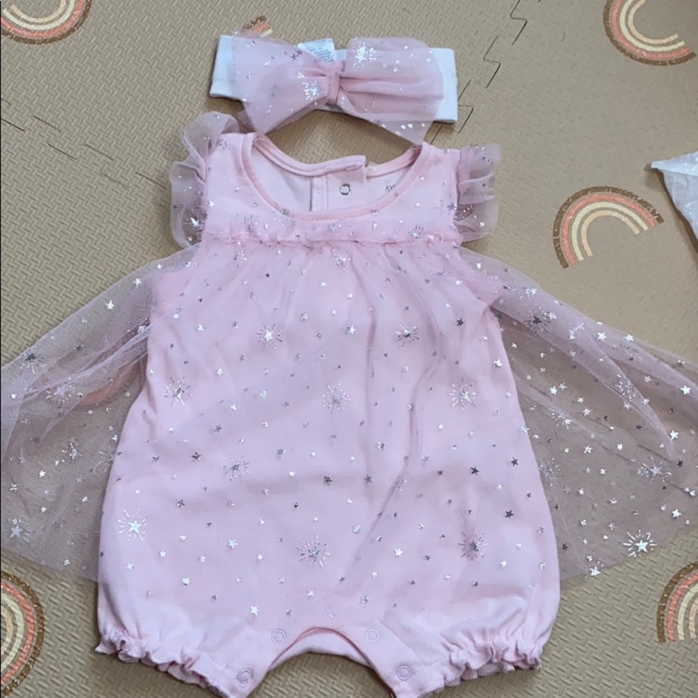Pink tutu romper